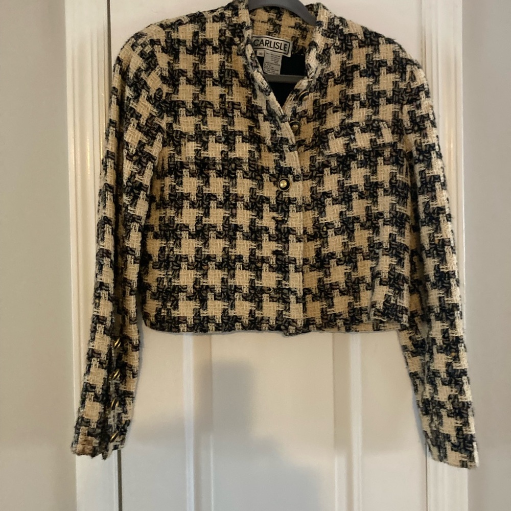 Classic Southern Carlisle Houndstooth Blazer